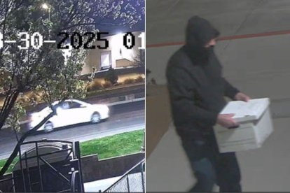 Cámaras de seguridad durante los ataques en Alburquerque