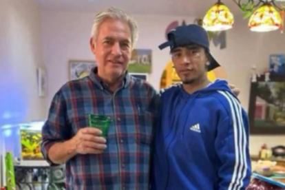 Cano with alleged member of the Tren de Aragua.