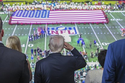 Donald Trump at Super Bowl LIX