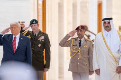 Presidente Donald Trump en su visita a Oriente Medio