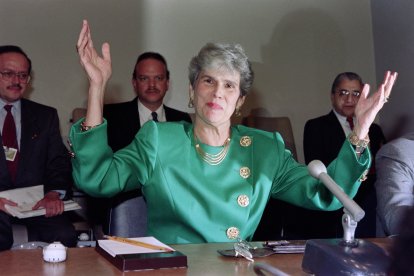 Former Nicaraguan president Violeta Barrios de Chamorro