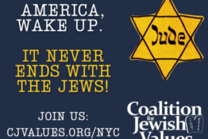 Virtual advertising countering the “Free Palestine” movement is appearing in Times Square in New York City, sponsored by the Coalition for Jewish Values.