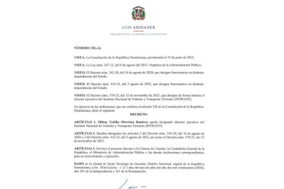 Morrison's appointment by President Luis Abinader