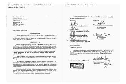 Deed to the property Morrison failed to declare