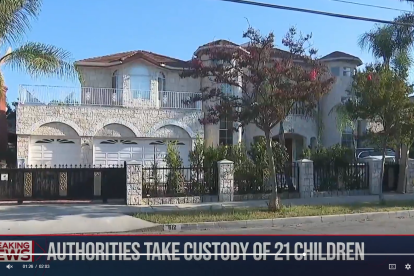 The luxurious residence housed 21 minors