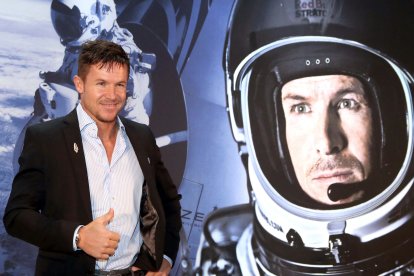 Austrian extreme athlete Felix Baumgartner, in 2013