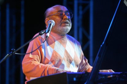 Musician Eddie Palmieri, during a performance