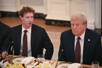 Marzk Zuckerberg y Donald Trump, durante la reunión celebrada en la Casa Blanca en septiembre de 2025