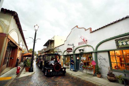 Avilés Street in St. Augustine, Fla., the first street in the United States.