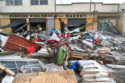 Comunidad de Black River, Jamaica, tras el paso del huracán Melissa