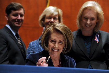 Nancy Pelosi in Congress in 2010. File image