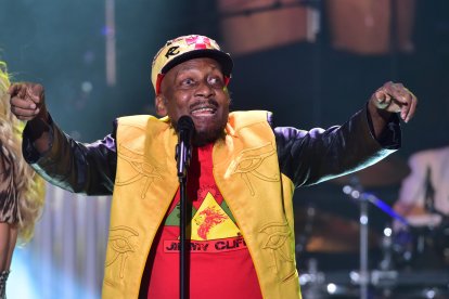 Singer Jimmy Cliff, during a performance