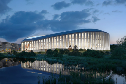 Side of the new stadium