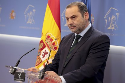 Press appearance by José Luis Ábalos in February 2024