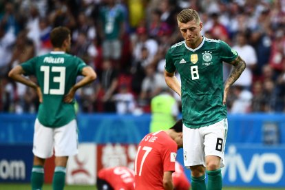 Toni Kroos (8) lamenta la eliminación de Alemania en el Mundial 2018. Imagen de archivo