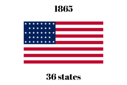 Bandera 1865 con Nevada