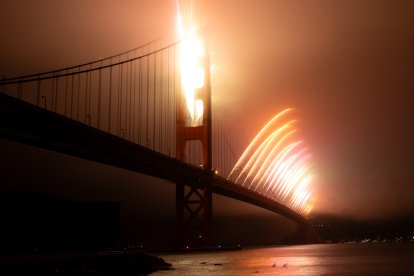 Espectáculo de luz en San Francisco