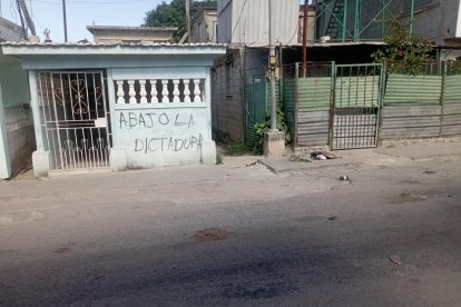 Imagen de una protesta en Cuba (Cortesía de Food Monitor Program)
