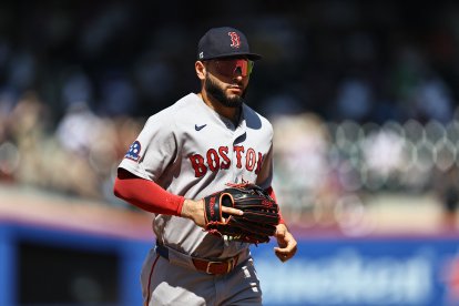 Wilyer Abreu, a player for the Boston Red Sox, during a game in 2026
