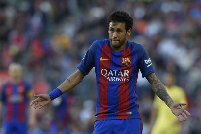 Neymar Jr., durante un partido con el FC Barcelona en 2017. Imagen de archivo