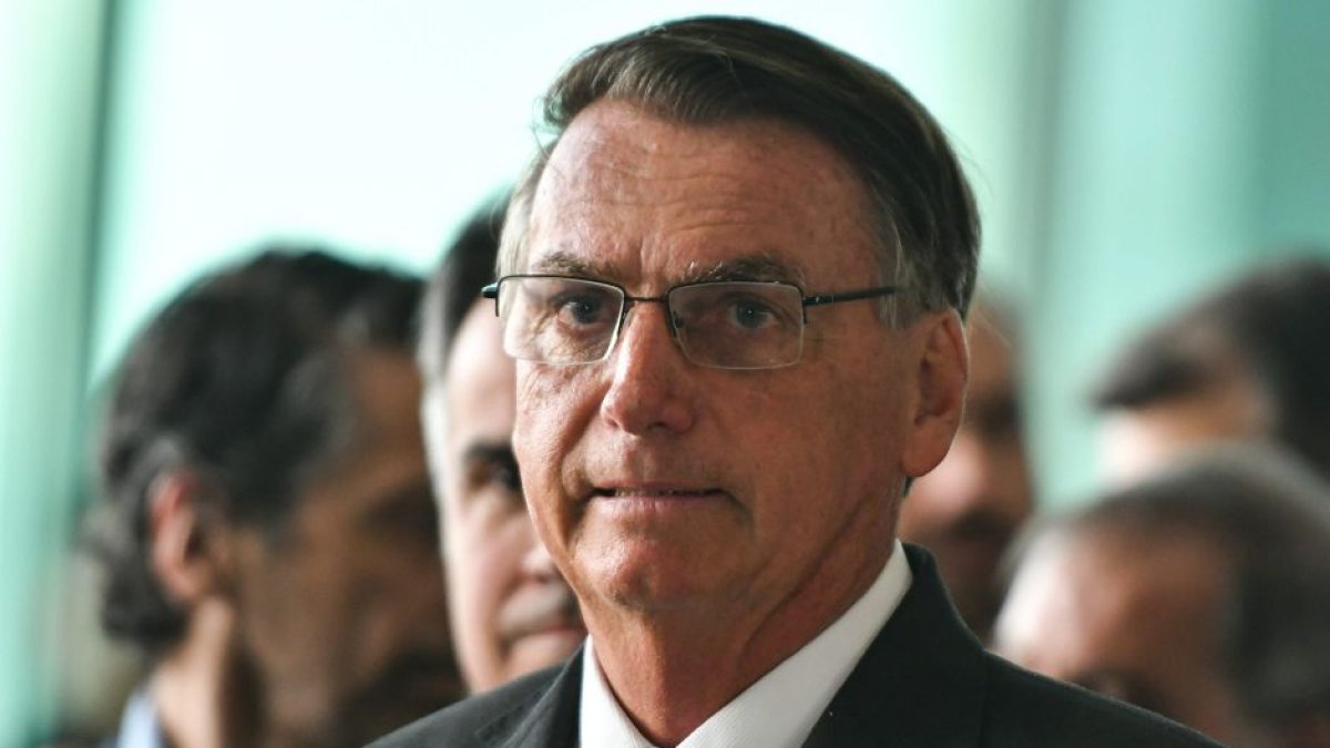 Jair Bolsonaro, durante un acto de presidencia de Brasil en noviembre de 2022.