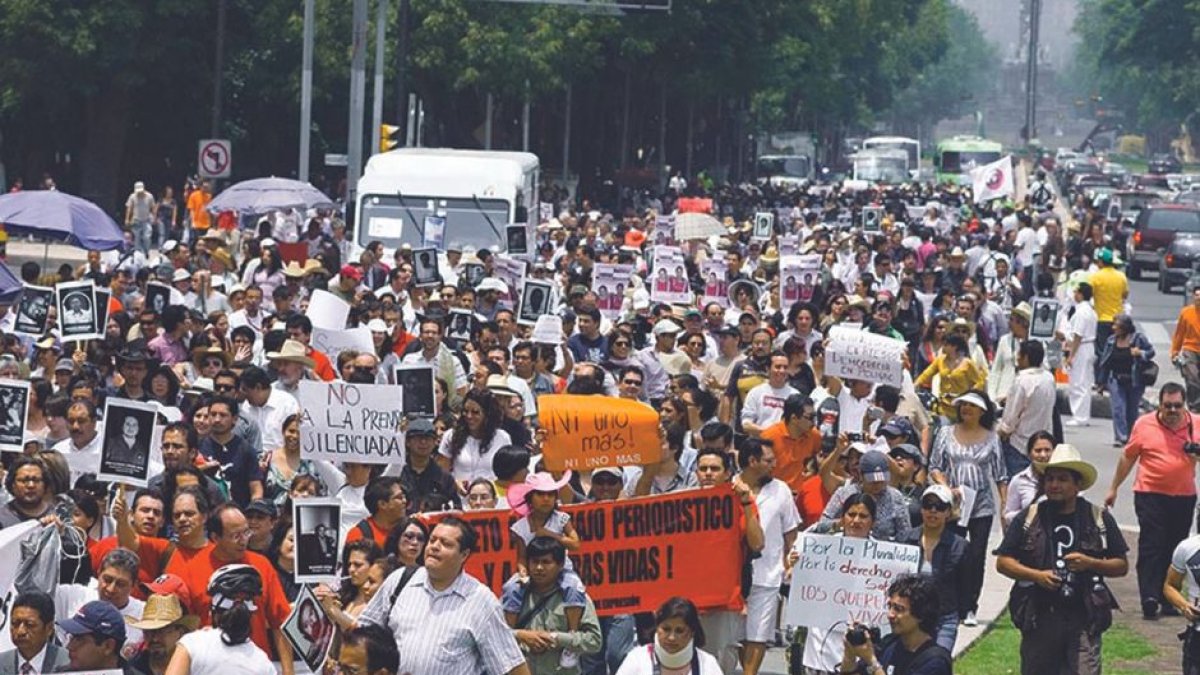 Protesta de periodistas México.