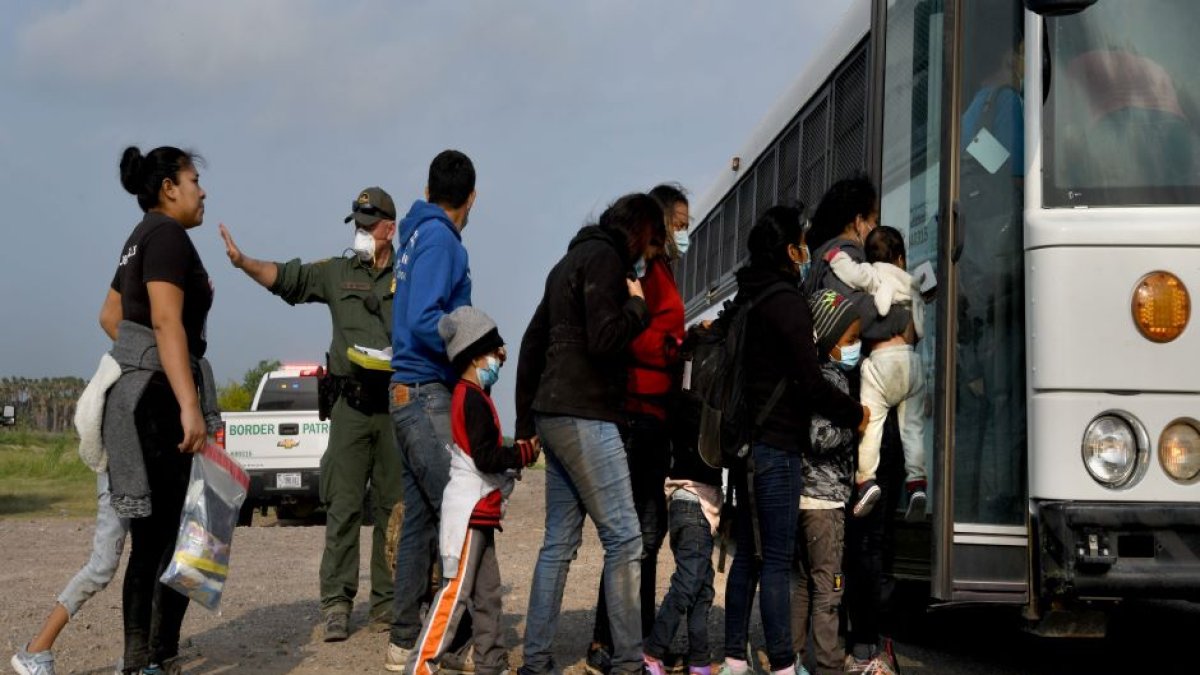 Inmigrantes en la frontera
