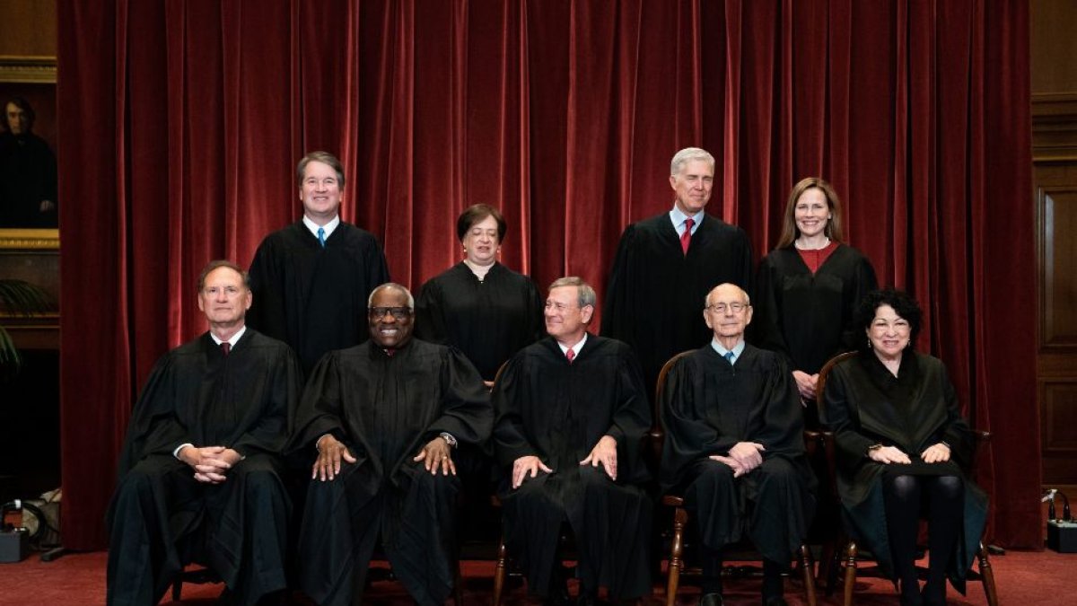Los miembros del Tribunal Supremo de los Estados Unidos. Foto: Cordonpress