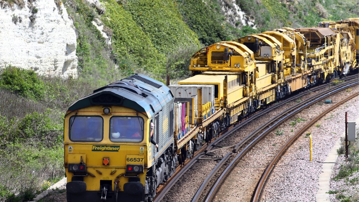A Freightliner freight train, part of the Freightliner Group, passes through Dover in Kent. Picture date: Friday April 26, 2019. Photo credit should read: Gareth Fuller/PA Wire