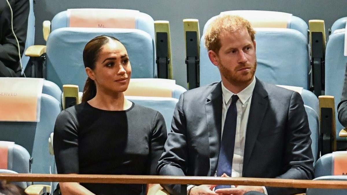 Megan Markle accompanies Harry of England at the United Nations Assembly.