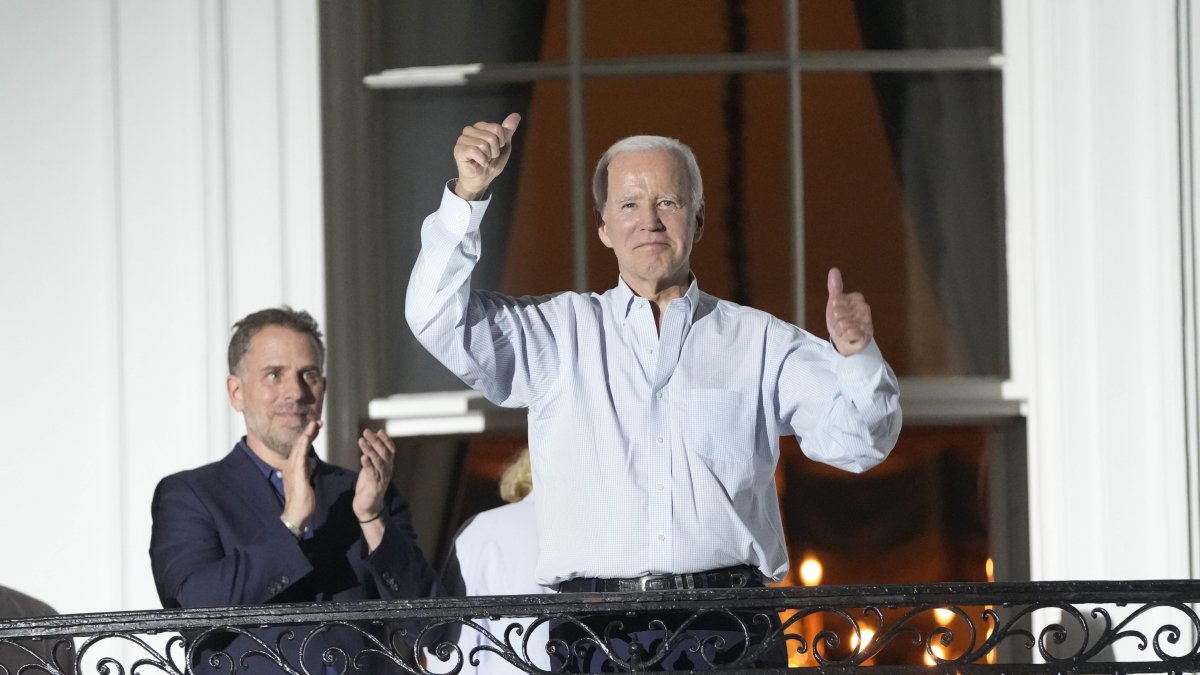 Hunter y Joe Biden, en la Casa Blanca.