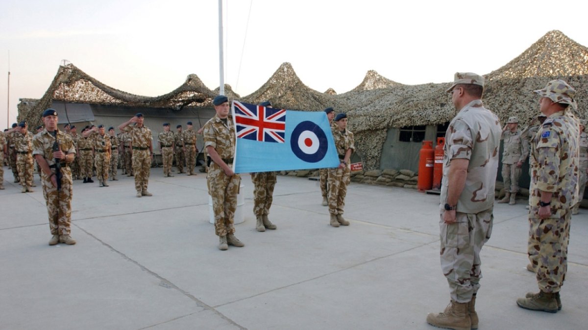 Tropas británicas de la RAF