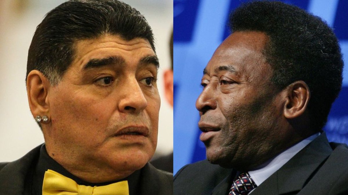 Diego Armando Maradona y Pelé