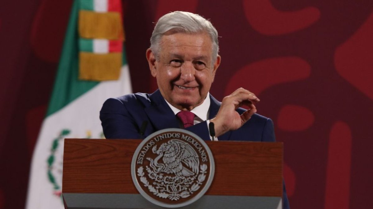 Andrés Manuel López Obrador (AMLO) durante una de sus 