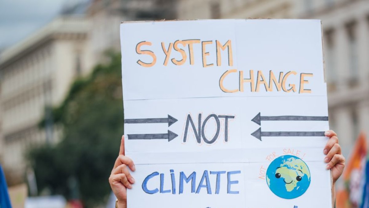 Manifestación contra el cambio climático. Imagen de archivo.