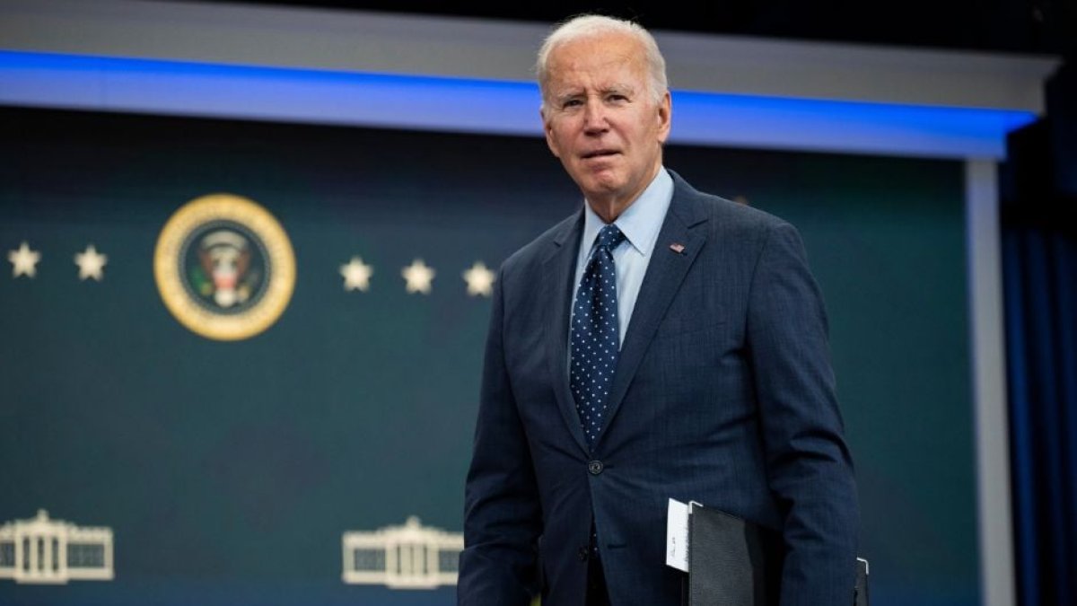 Biden after being questioned about his family's business ties with China.