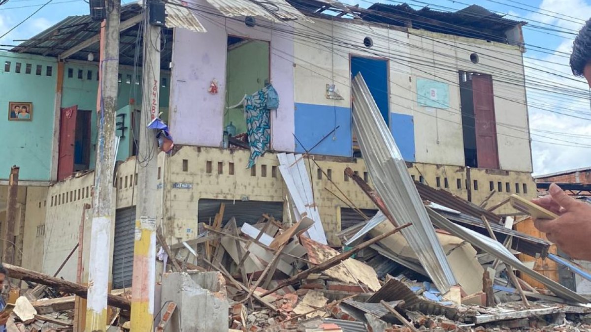 Consecuencias del terremoto en Ecuador registrado el sábado, 18 de marzo de 2023