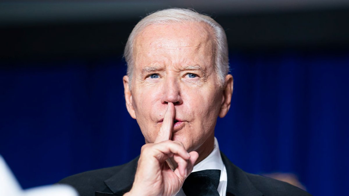 U.S. President Joe Biden, sending word to shut up.