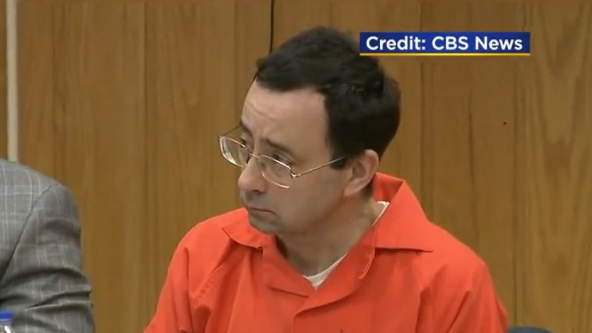 Larry Nassar durante uno de sus juicios.