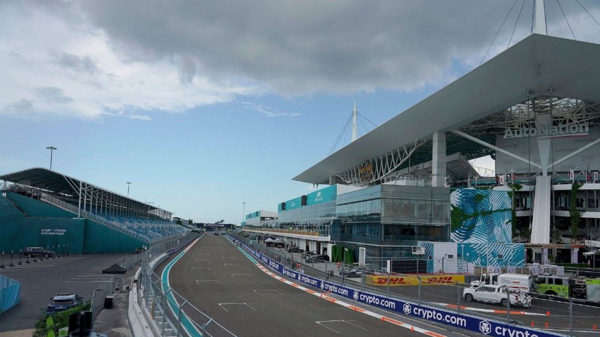 Miami International Autodrome, circuito donde se celebra el Gran Premio de Miami de Fórmula 1. Imagen de archivo.