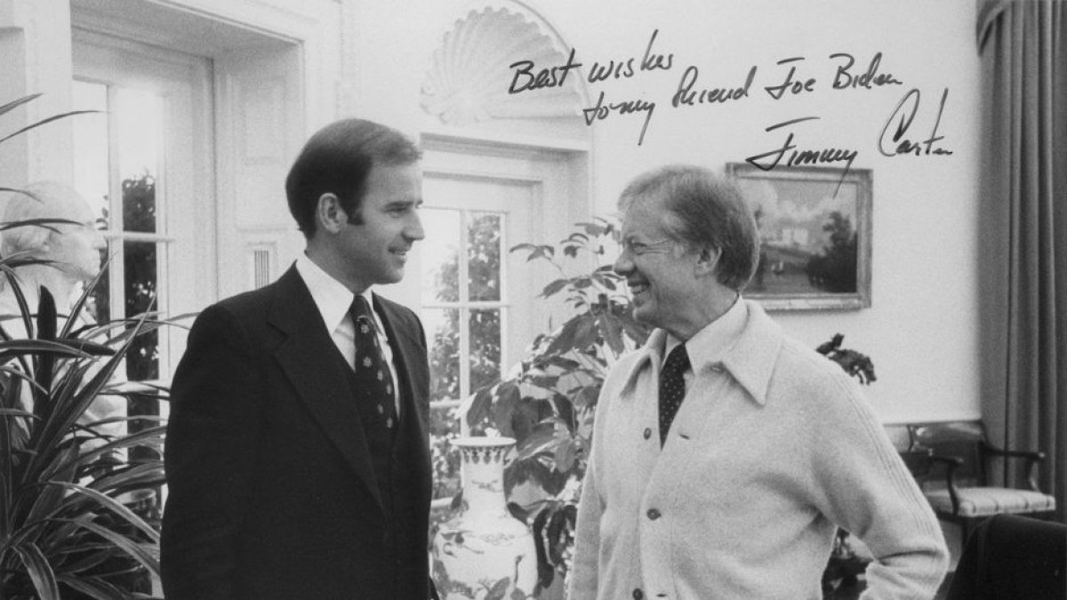 Joe Biden y Jimmy Carter