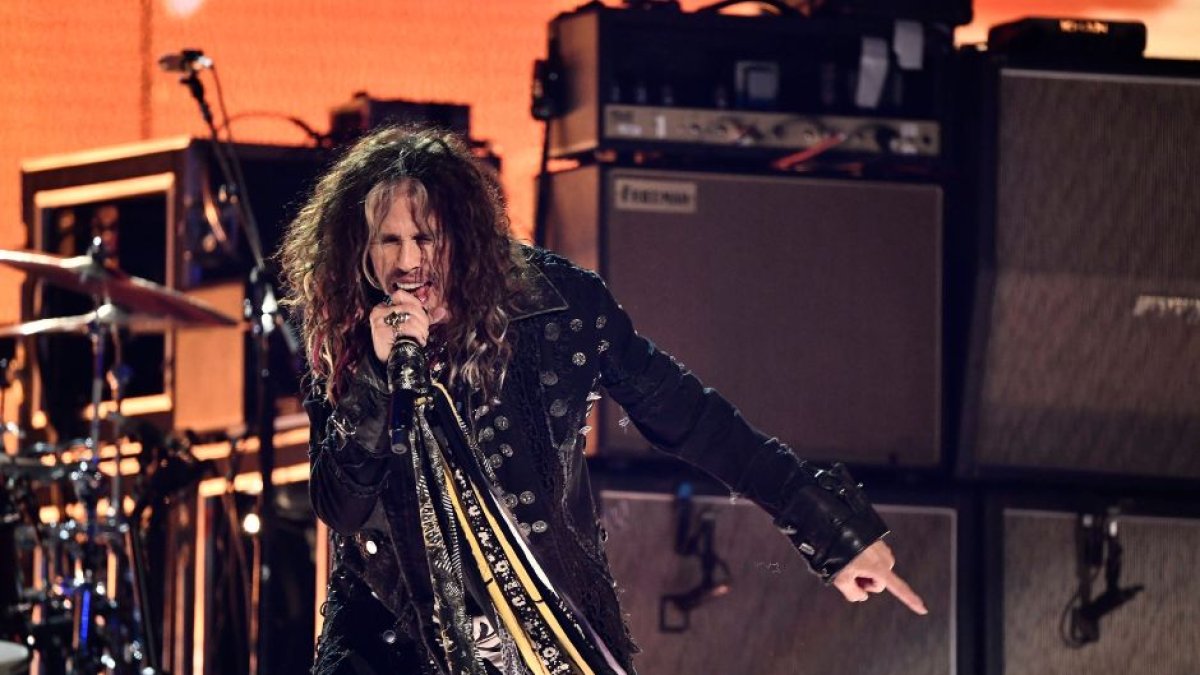 Imagen de Steven Tyler, el cantante de Aerosmith, durante un concierto celebrado el 26 de junio de 2020.