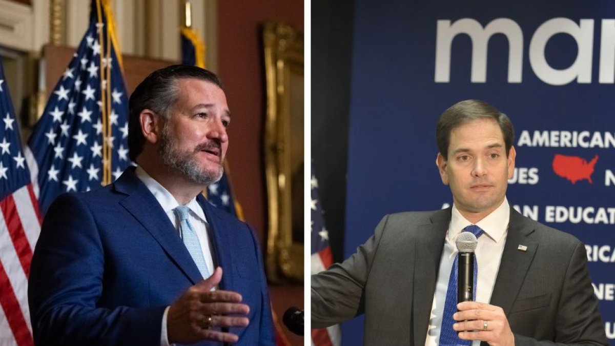Los senadores Marco Rubio y Ted Cruz.