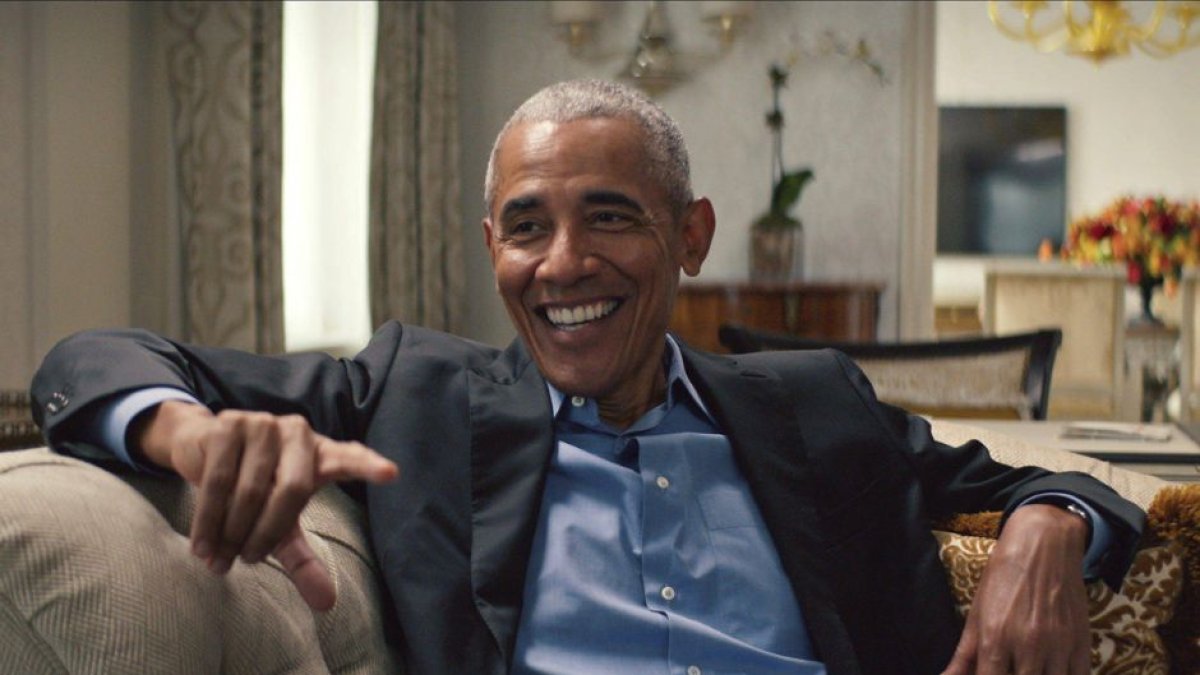 Imagen de Archivo de Barack Obama durante la grabación de un documental titulado 