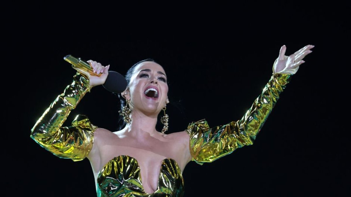 Katy Perry durante una actuación en mayo de 2023 celebrada en el Coronation Concert
