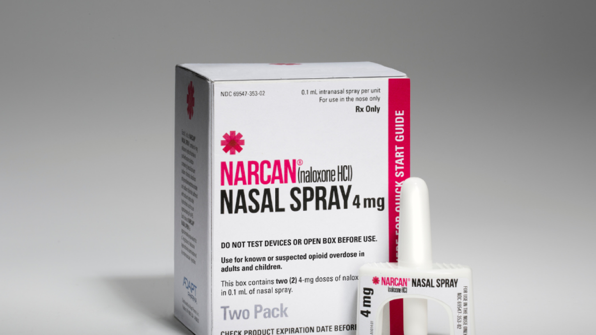 Fotografía de una caja de Narcan subida a Flickr por VCU Capital News Service el 13 de octubre de 2015.