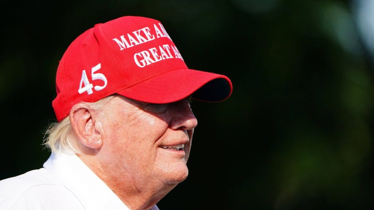 Donald Trump durante un partido de golf en
