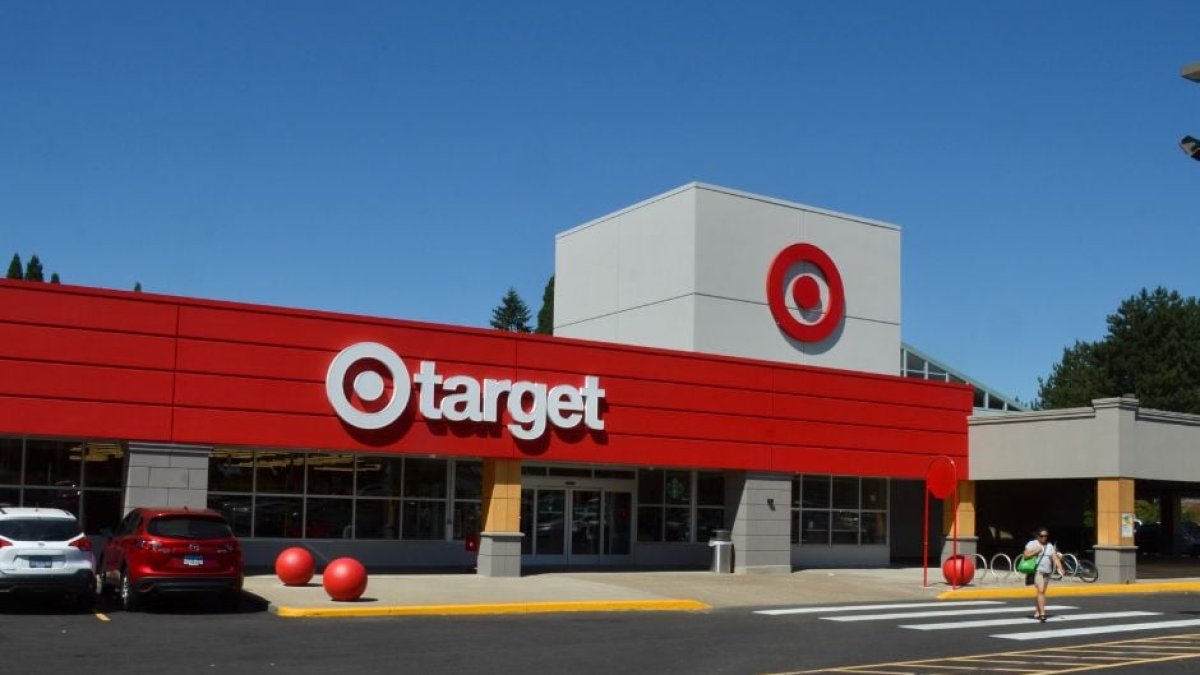 Photograph of a Target store as seen from the outside.