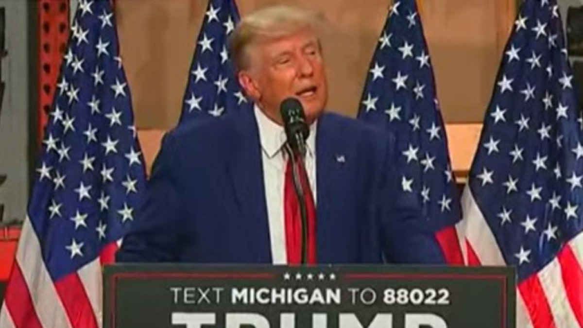 Donald Trump in Michigan.