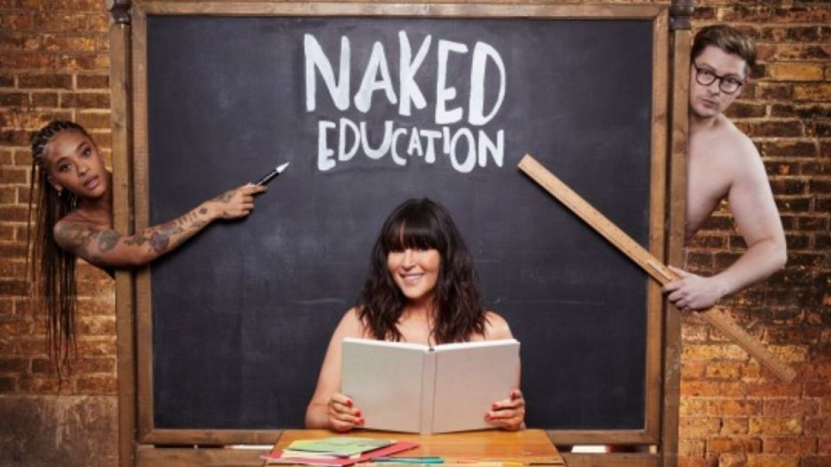 Cartel promocional del programa 'Naked education' de Channel 4.